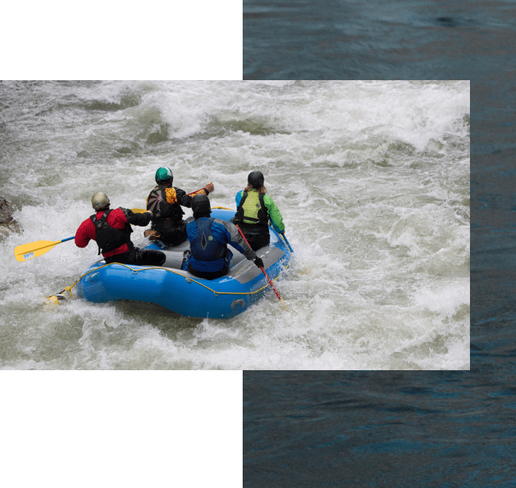 Group of boaters