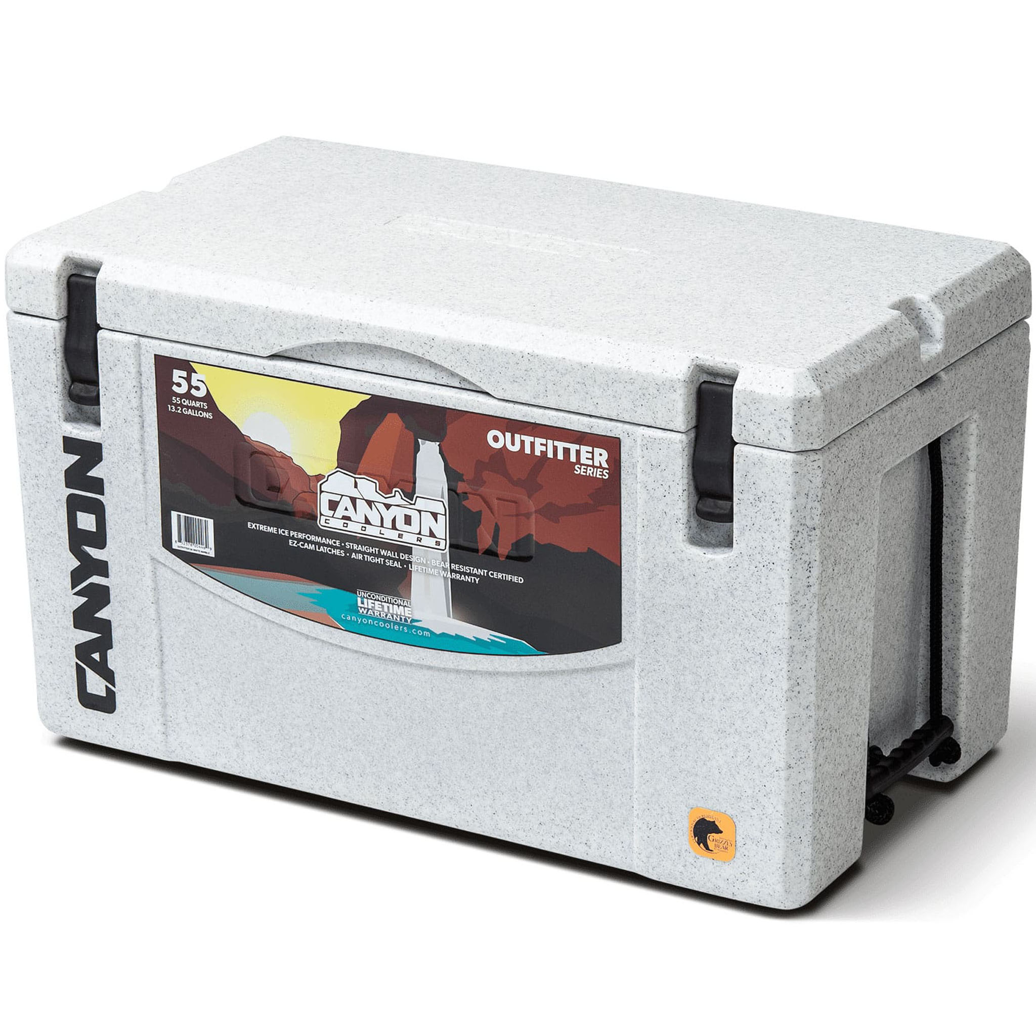 Canyon Coolers Outfitter 55qt Cooler | White Marble - Image 5