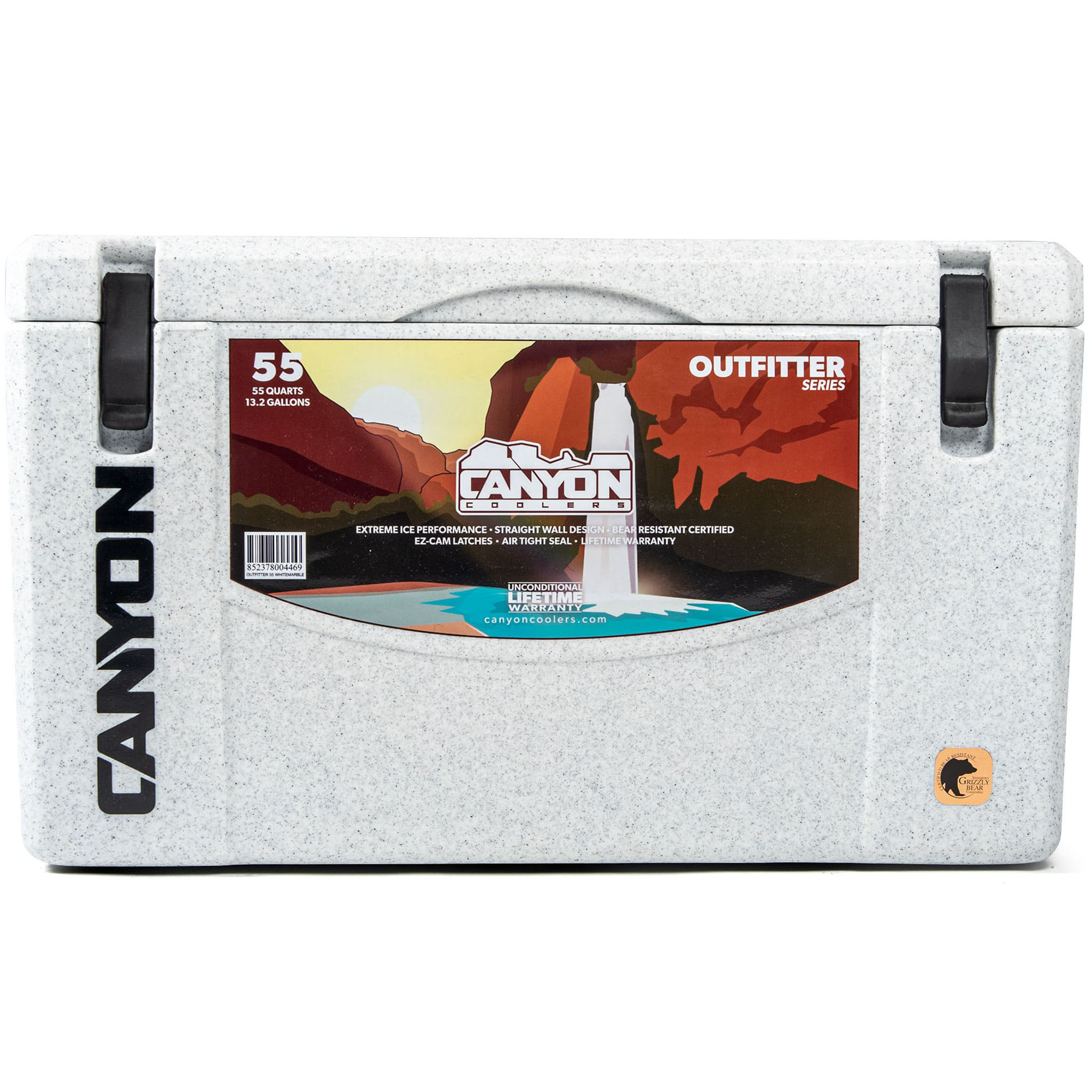 Canyon Coolers Outfitter 55qt Cooler | White Marble - Image 3