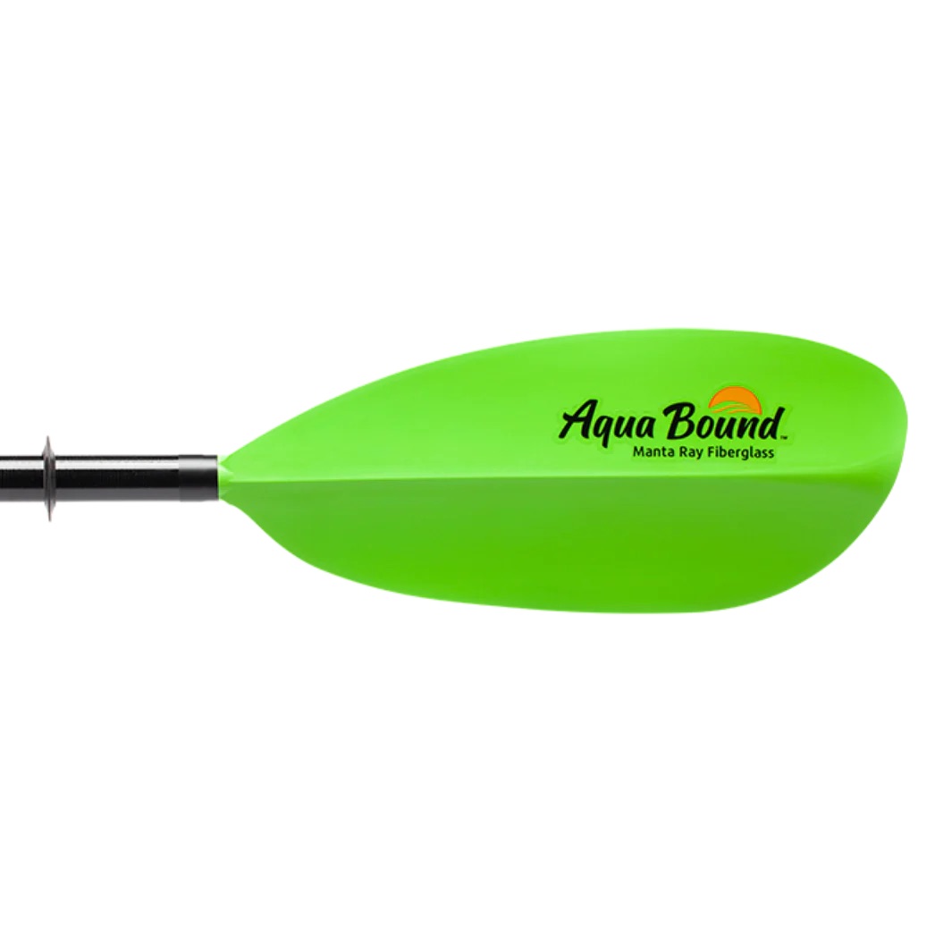 Aqua Bound Manta Ray Fiberglass 2-Piece Snap-Button Kayak Paddle - Image 7